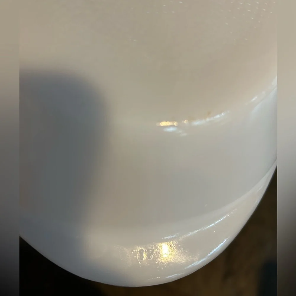 Glasbake Crazy Daisy Divide a Dish. Milk Glass 9x8. No cracks or chips. Vintage